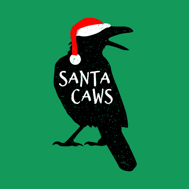 Funny Christmas Crow - Santa Caws by propellerhead