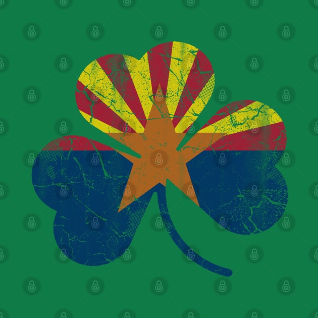 Arizona Flag Shamrock Irish St Patricks Day by E