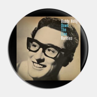 Buddy Holly Down The Line Rarities Album Cover Pin