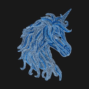 Mythical Unicorn - Blue T-Shirt