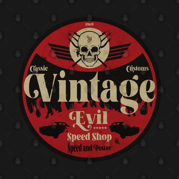 Vintage Evil Speed by CTShirts