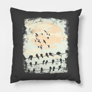 Birds, SUN SHINE Pillow