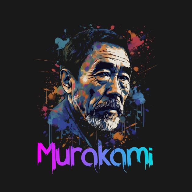 Murakami portrait by MindGlowArt