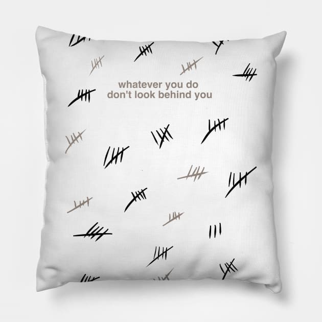 The Silent Tally Pillow by TimelessJourney