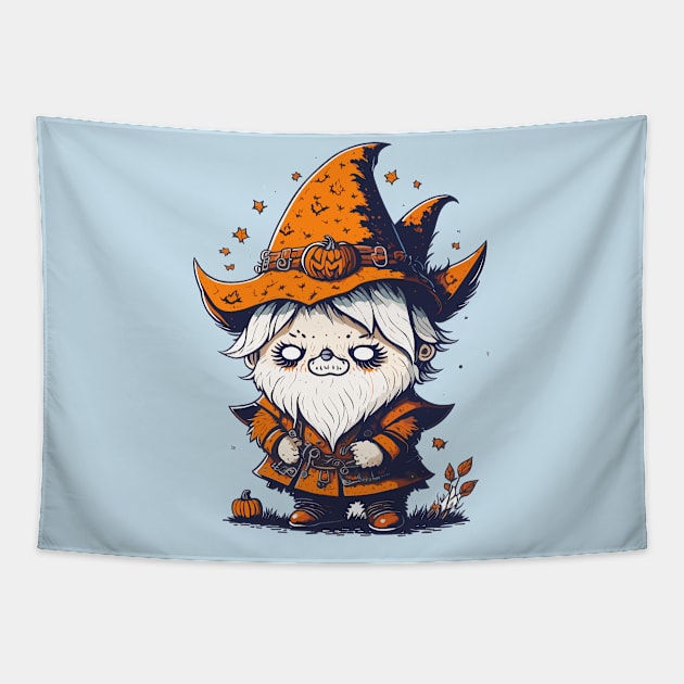 Halloween Gnome Tapestry by Maria Murtaza