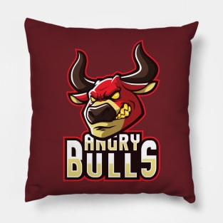 Angry Bulls Pillow