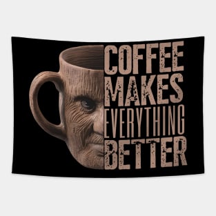 Coffee Makes Everything Better Tapestry