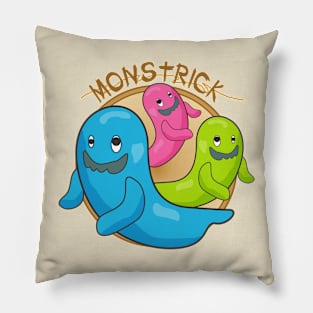 monstrick or treat fly Pillow