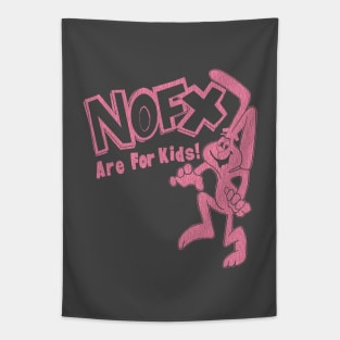 90s nofx are for kids pink Tapestry