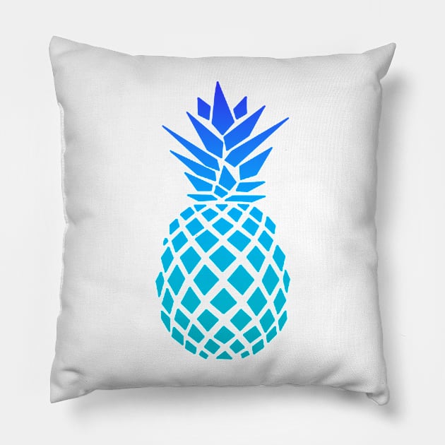 Blue Pineapple Design Pillow by StylishTayla