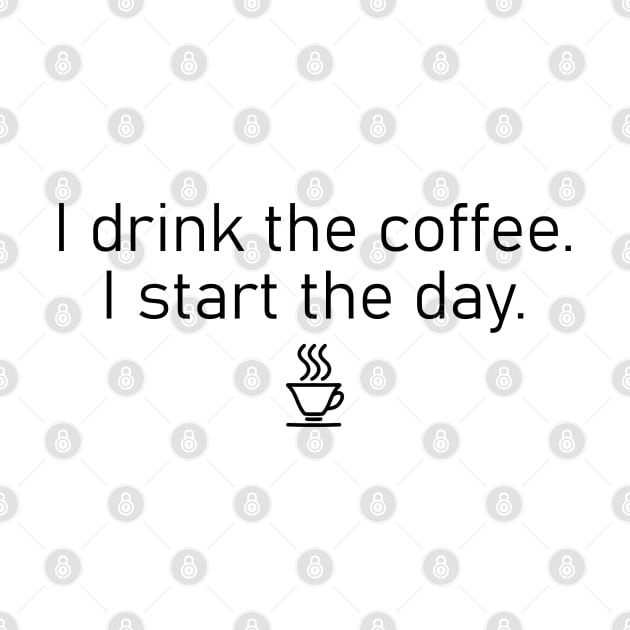 Coffee Caffeine Addict Love Quote Morning Monday Gift Cappuccino Minimalistic by Kibo2020
