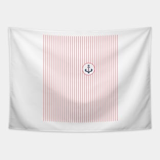 Maritime Stripes Anchor #maritime #anchor #artdeco #minimal #art #design #kirovair #buyart #decor #home Tapestry