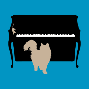 Cat and Mouse on Piano T-Shirt