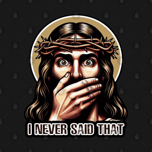 Jesus Never Said That meme by Plushism