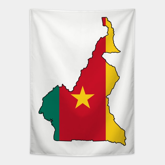 Cameroon Map Tapestry by Historia