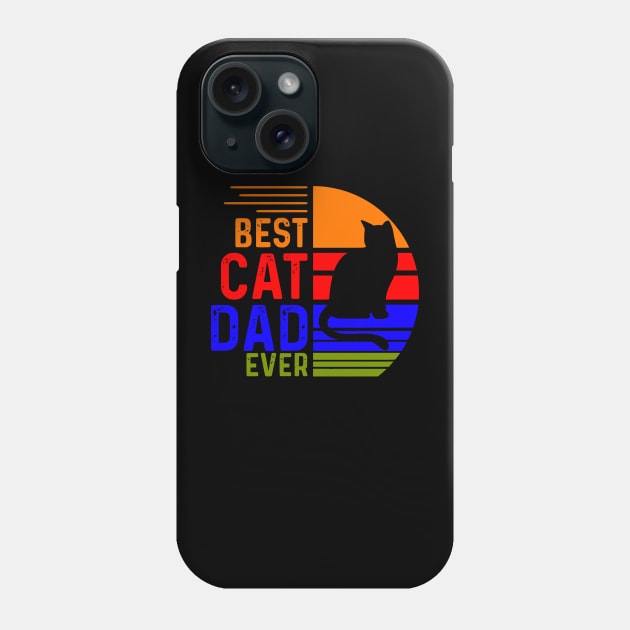 Vintage Best Cat Dad Ever Phone Case by VisionDesigner