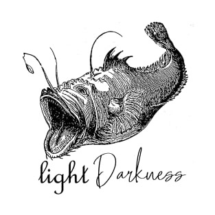 Anglerfish light darkness design T-Shirt