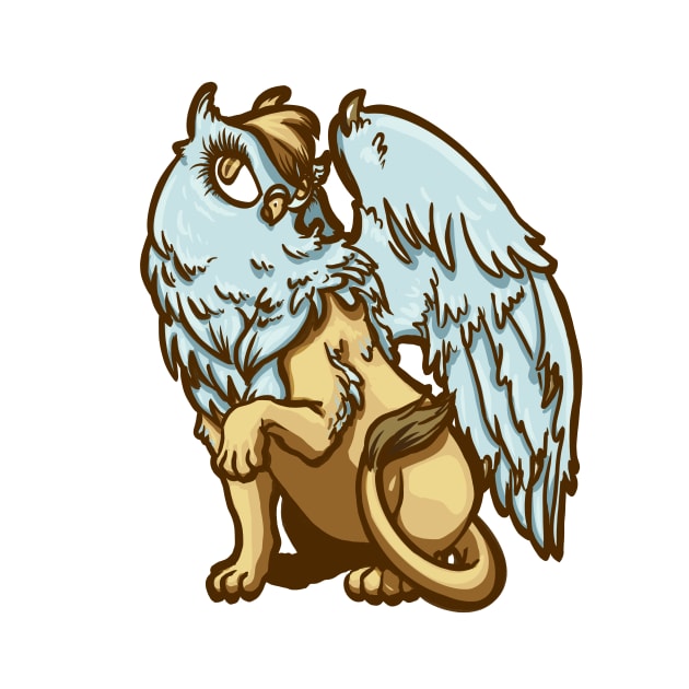 Griffin in Pale Blue and Gold by RJKpoyp