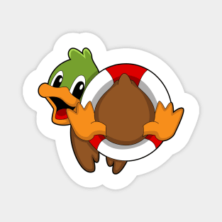 Duck with Swim ring Magnet