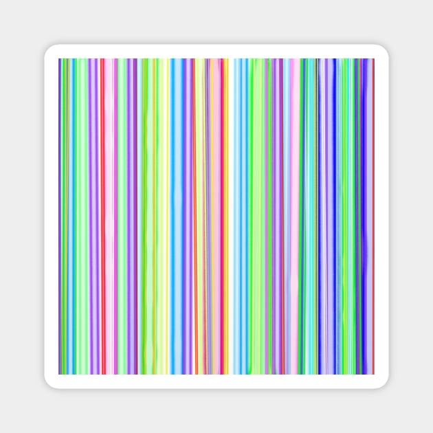 Colorful Stripe Pattern Magnet by Art by Deborah Camp