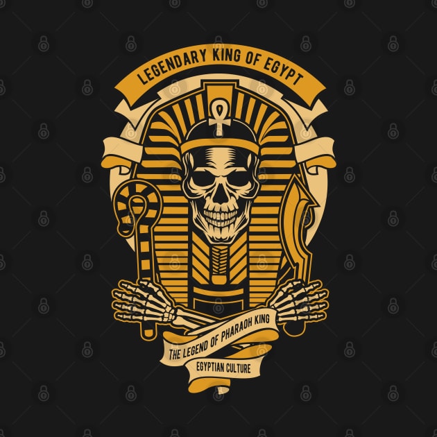 legendry skull king pharaoh by Mako Design 