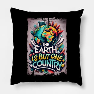 The earth is but one country and mankind its citizens Pillow