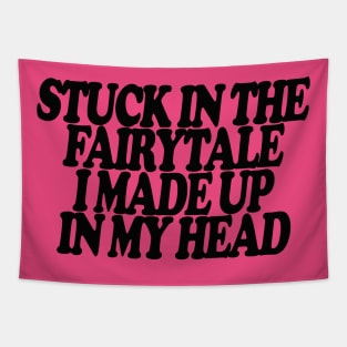 Y2K Stuck In The Fairytale I Made Up In My Head Tee - Y2K Slogan Tee, Coquette Aesthetic Tapestry