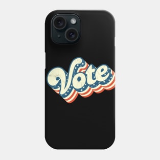 Retro Vintage Vote US Flag Phone Case