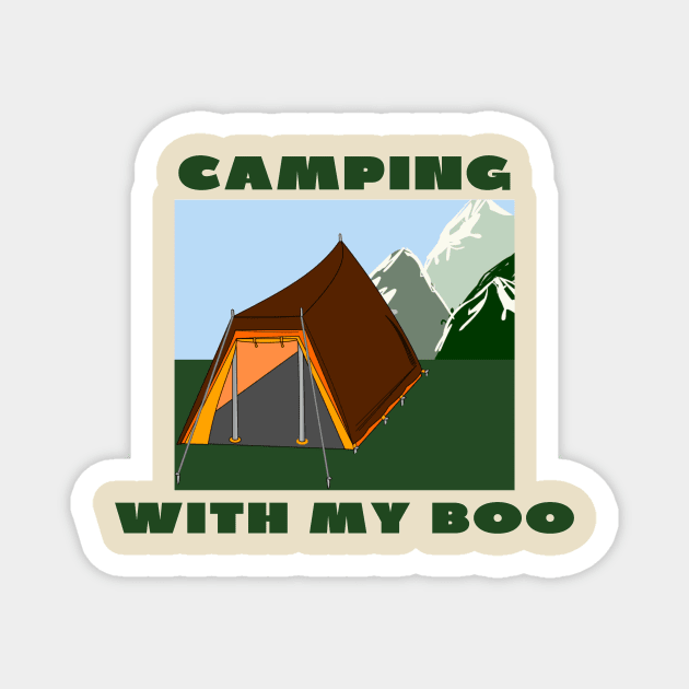 Camping with my boo Magnet by IOANNISSKEVAS