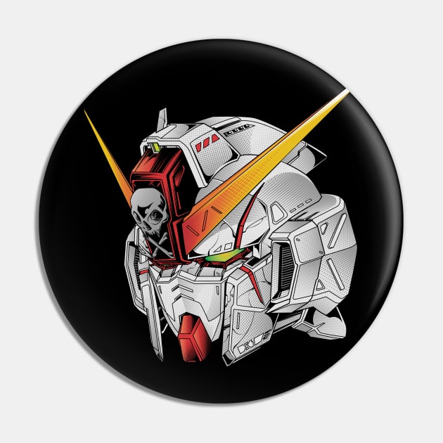 Gundam Head Pin by micibu