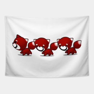 Red Tail Panda walking Tapestry