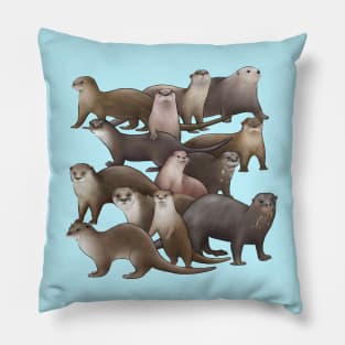 World Otter Day Pillow