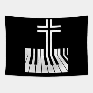 Christian Piano Player Gift Design Piano Teacher Keyboard Tapestry