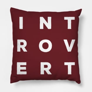 INTROVERT Logo/Slogan Pillow