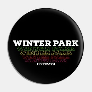 I Love Winter Park Colorado USA Vintage Tshirt Gift Idea Pin