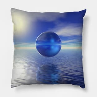 Abstract Blue Pillow