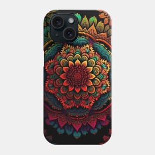 Vibrant Mandala for Peace Relaxation Meditation Focus Phone Case