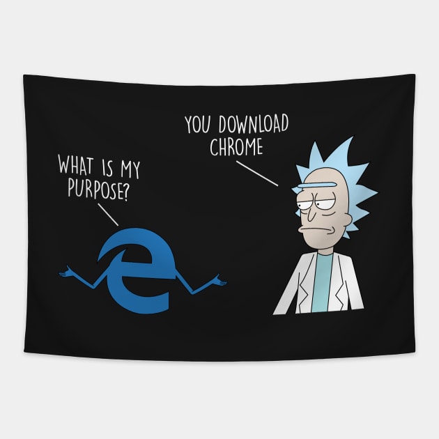 IE purpose Tapestry by Bomdesignz