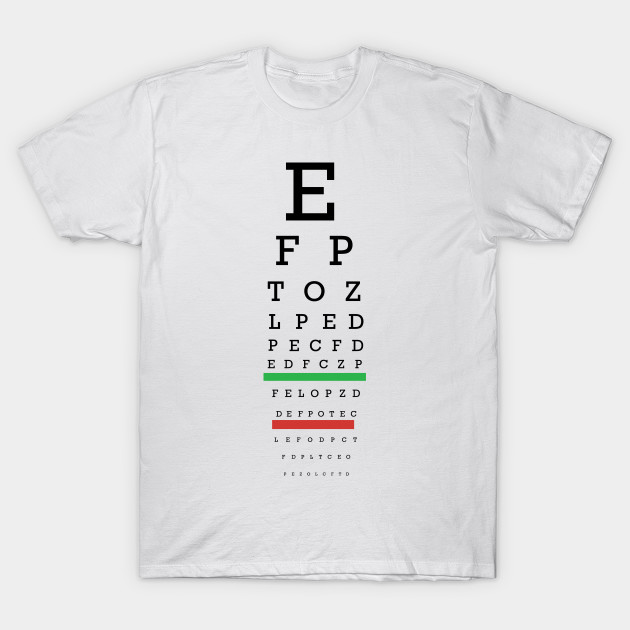 Eye Chart T Shirt