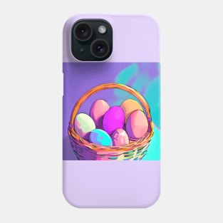 Easter Eggs Digital Portrait (MD23ETR018b) Phone Case