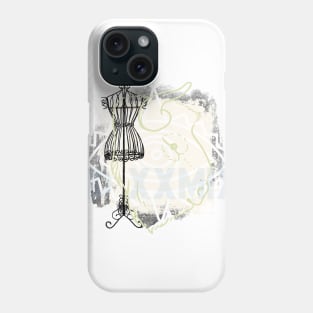 Mannequin and bull abstract collage Phone Case