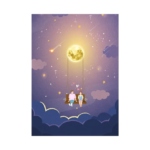 Moon swing couple by FullMoon