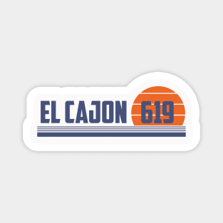 619 El Cajon California Area Code Magnet