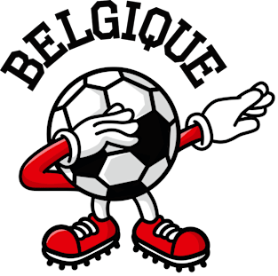 Belgique Belgium dab dabbing soccer football Magnet