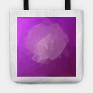 Eminence Violet Abstract Low Polygon Background Tote