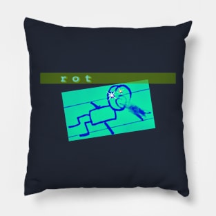 Enlightened Dainty Dark Blue Pillow