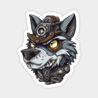 Derpy steampunk wolf Magnet