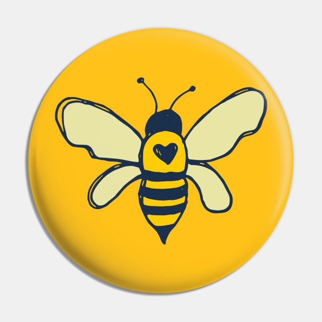 Honey Bee Pin by Jackie Hurd