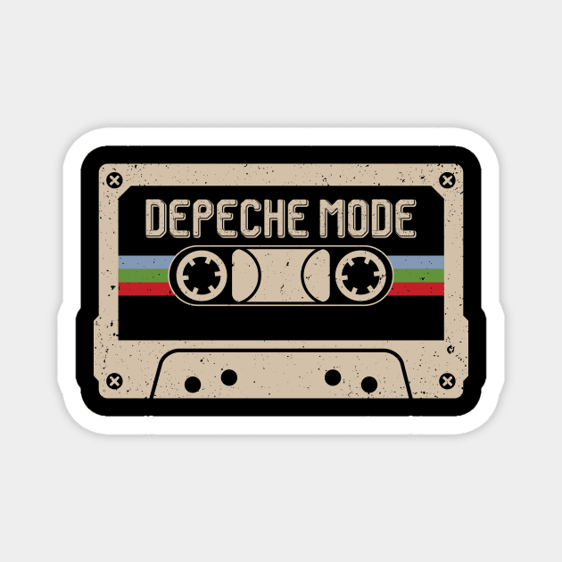 Personalized Depeche Name Birthday Vintage Cassette Tape Magnet by Horton Cyborgrobot