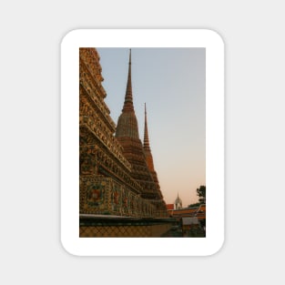 Second view from three stupa in a row at Wat Pho temple. Magnet